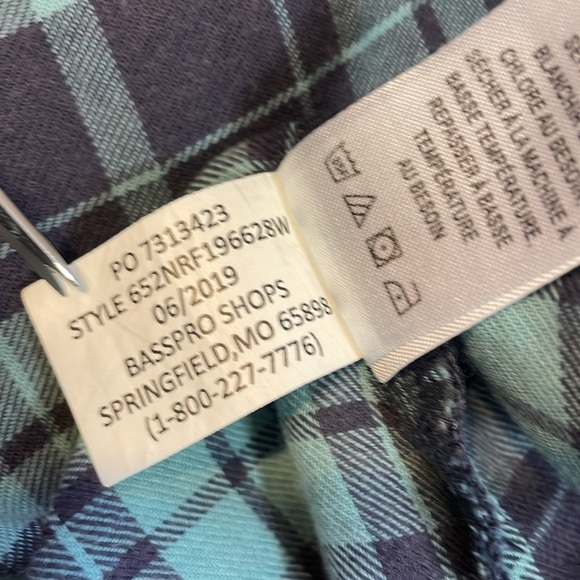 Natural Reflections Women’s Size XXL Blue Plaid Button Up Long Sleeve Shirt - Picture 8 of 8